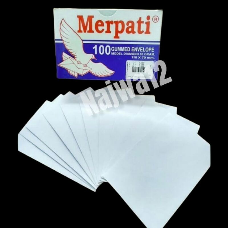 

AMPLOP KECIL MERPATI ISI 100/AMPLOP PUTIH POLOS