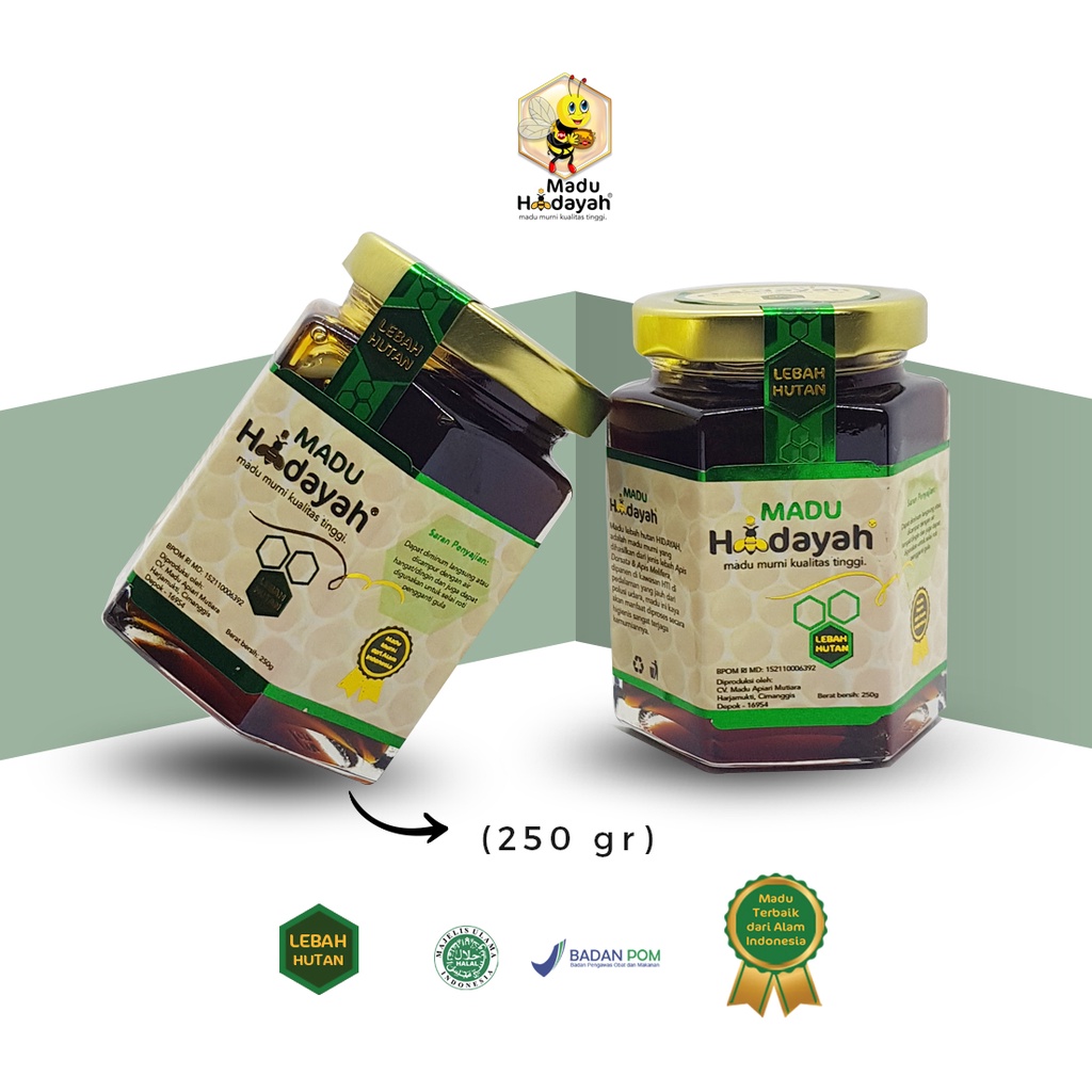 

MADU MURNI LEBAH HUTAN HIDAYAH 250 GRAM