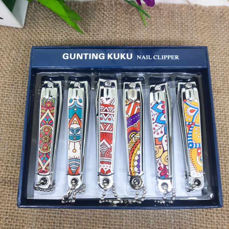 Gunting Kuku Motif Batik Besar Nail Clipper Best Quality