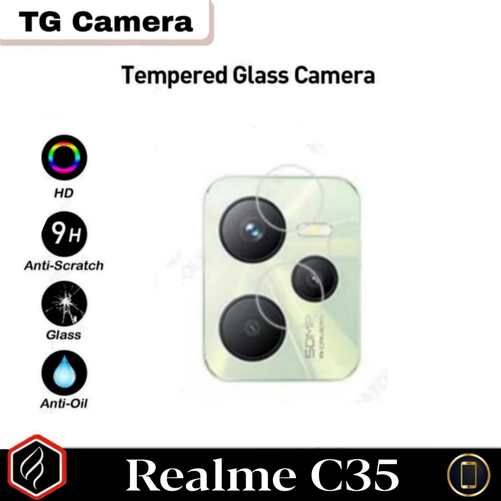 [PAKET HEMAT] 3in1 REALME C35 / REALME C31 Tempered Glass Anti SP Layar Kaca Free Camera Glass &amp; Skin Carbon For Realme C35 C31 Paket 3 in 1