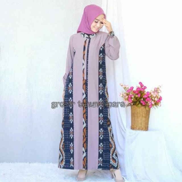 GAMIS TENUN PREMIUM/GAMIS TENUN/ABAYA TENUN/GAMIS BATIK