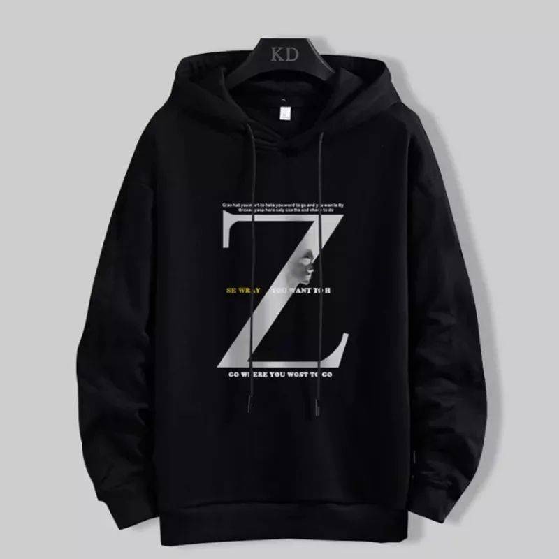 Z ANIME LETTER HOODIE Sweater Jacket Pria Oversize Style Casual Korean Style Jacket Model Terkini Outfit Kece