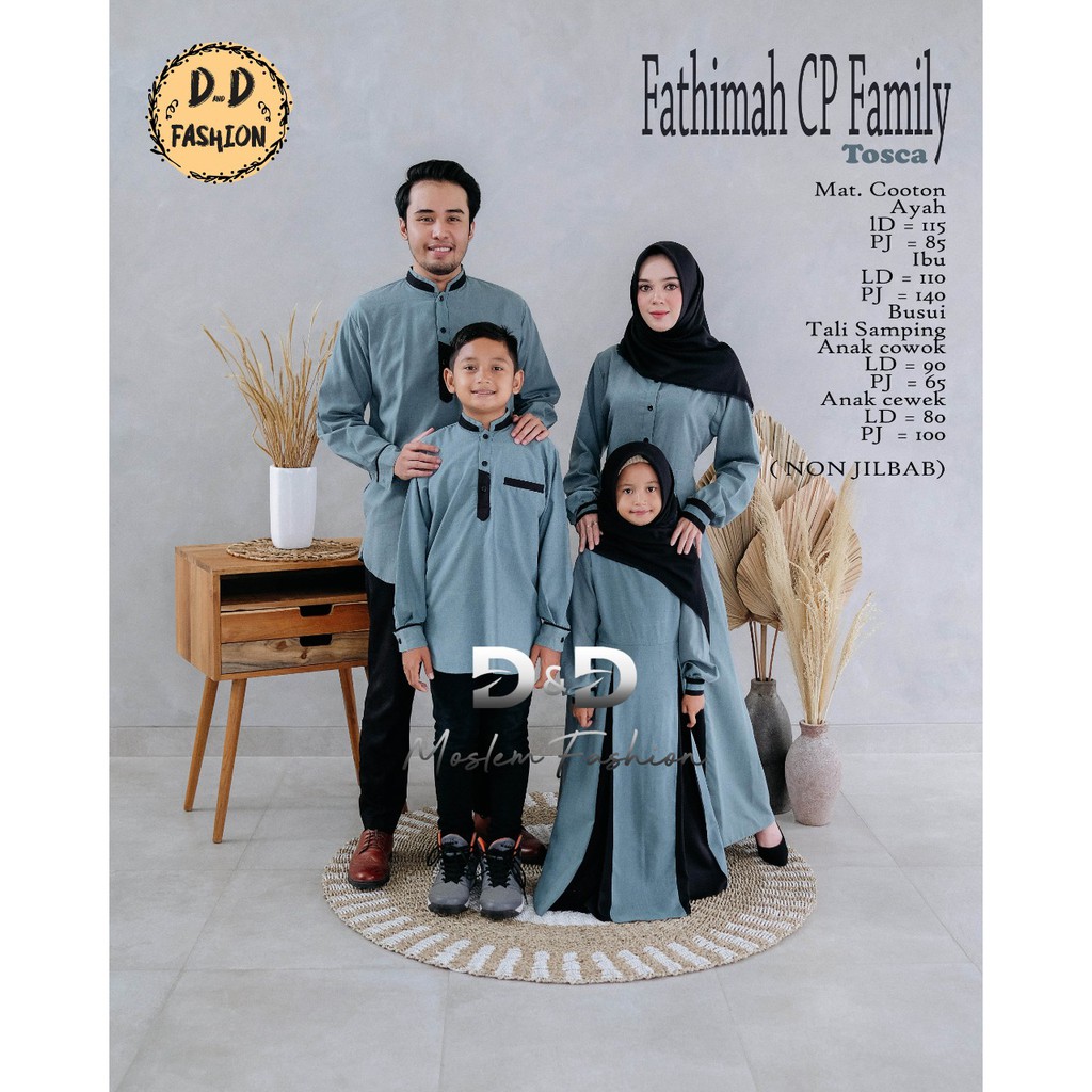 FATIMAH BAJU COUPLE KELUARGA/ BAJU SARIMBITAN/BAJU COUPLE FAMILY FATHIMAH ORI BY DnD