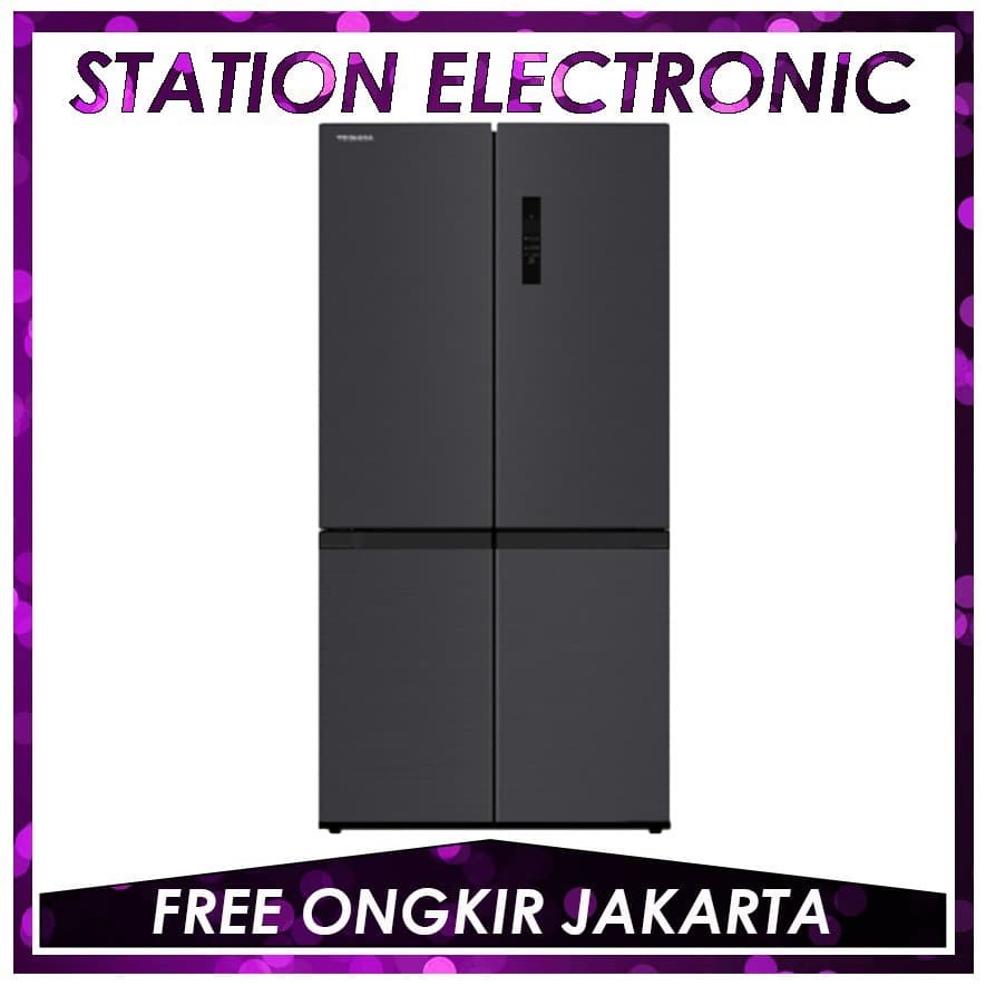 TOSHIBA GR-RF610WE-PMF Kulkas SidebySide MultiDoor Dual Inverter 468 L