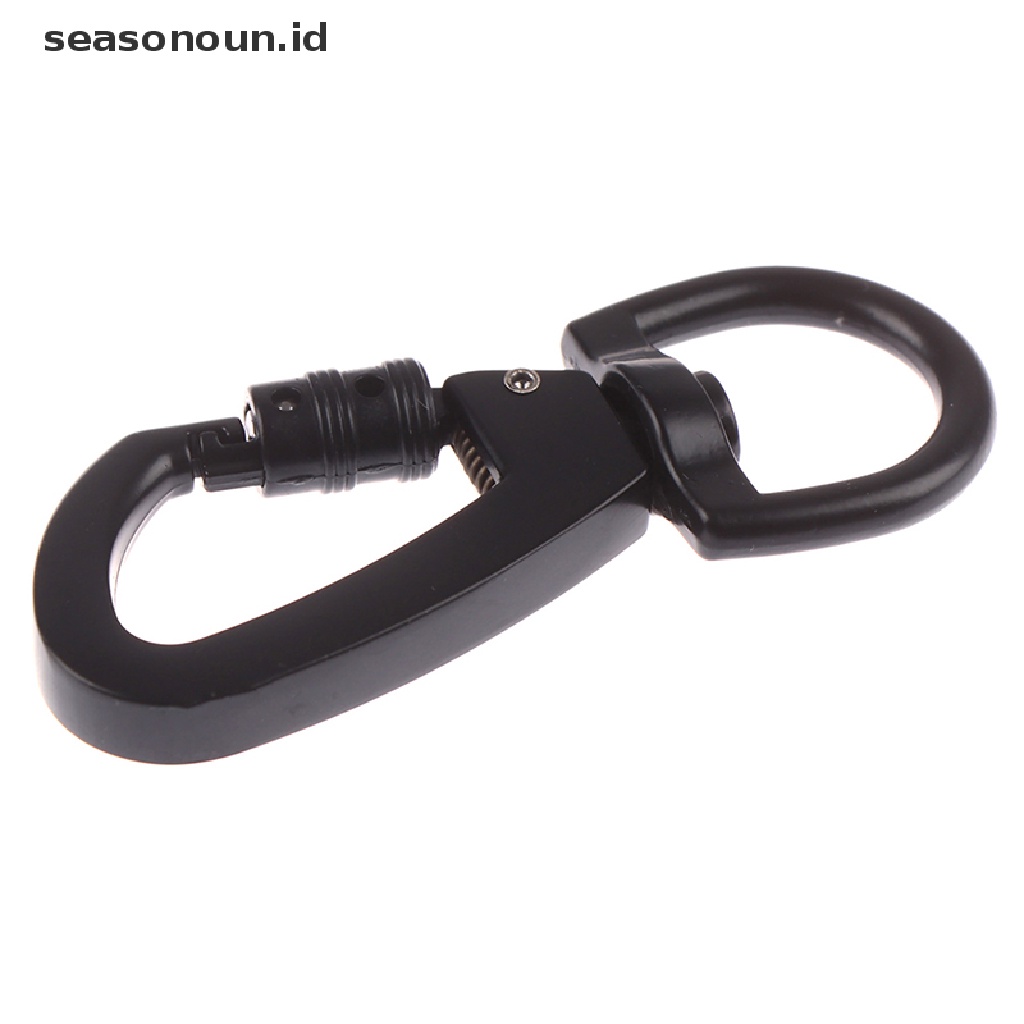 1 Pc Carabiner Tipe D Pengunci Otomatis Dengan Cincin Putar Untuk Outdoor