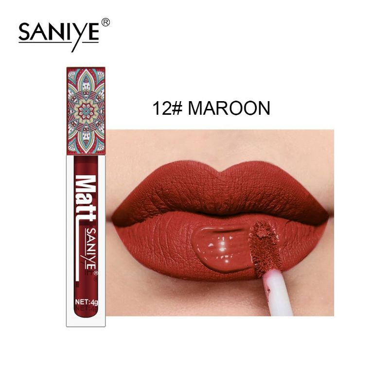 Medan Termurah matte lip Cream tahan lama liquid lipstik waterproof saniye