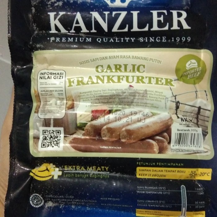 

kanzler garlic frankfurter 300 gr