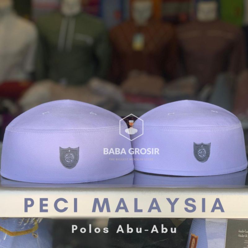 Peci Malaysia Polos Abu-abu | Peci Malaysia Abu-abu