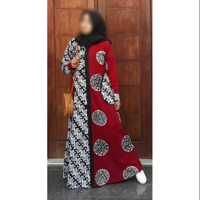 GAMIS BATIK CAP PREMIUM MOTIF SENO KOMBINASI KATUN