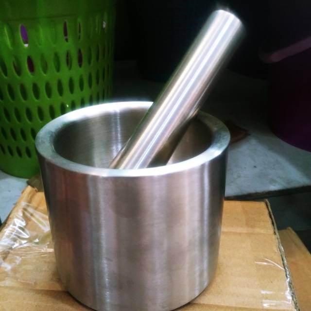 Cobek stainless petak mini