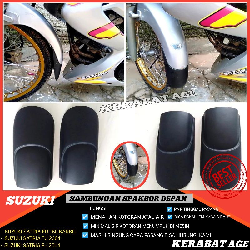 Spakbor kolong satria fu Sambungan spakbor sepakbor depan satria f 150 karbu