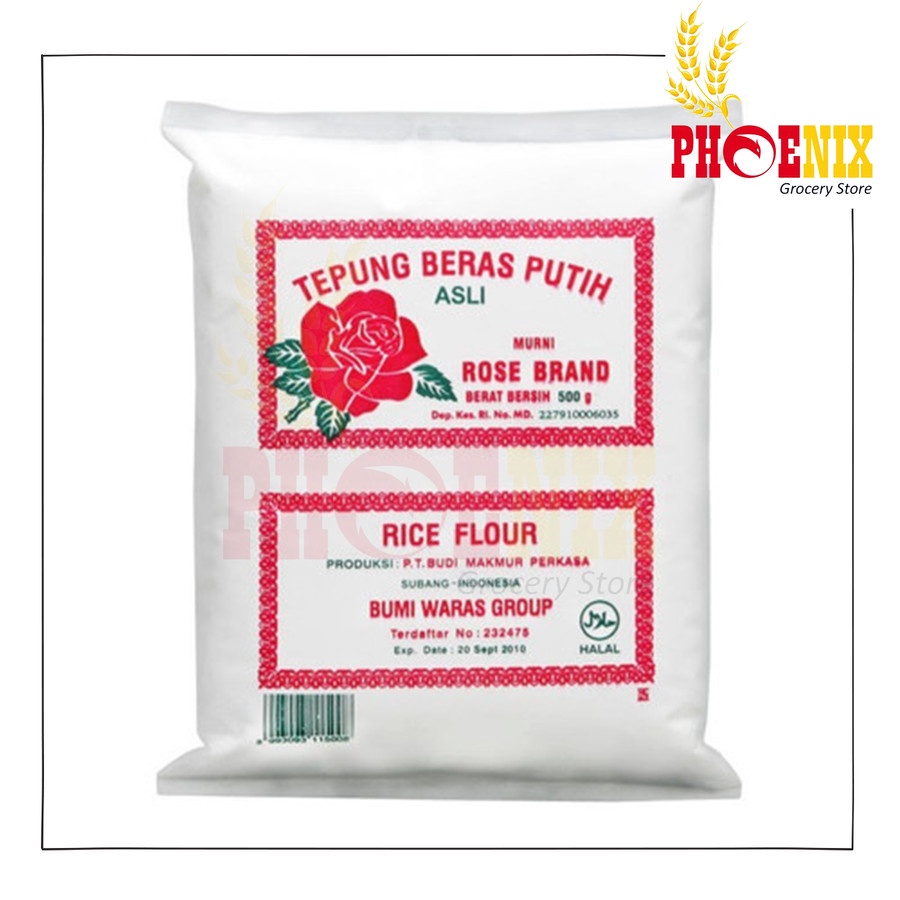 

Tepung beras putih rose brand 500 Gram