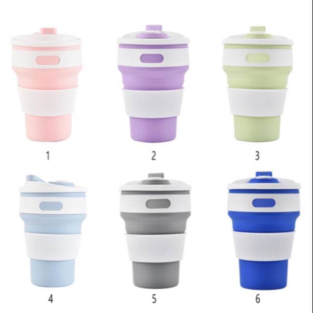 Gelas Lipat collapsible coffee cup 350ml