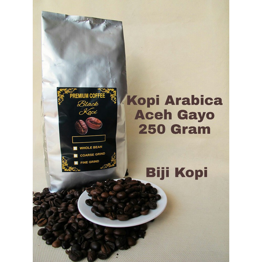 

KOPI ARABIKA ACEH GAYO 250 Gram / ARABICA ACEH GAYO - BIJI KOPI ACEH GAYO COFFEE BEANS