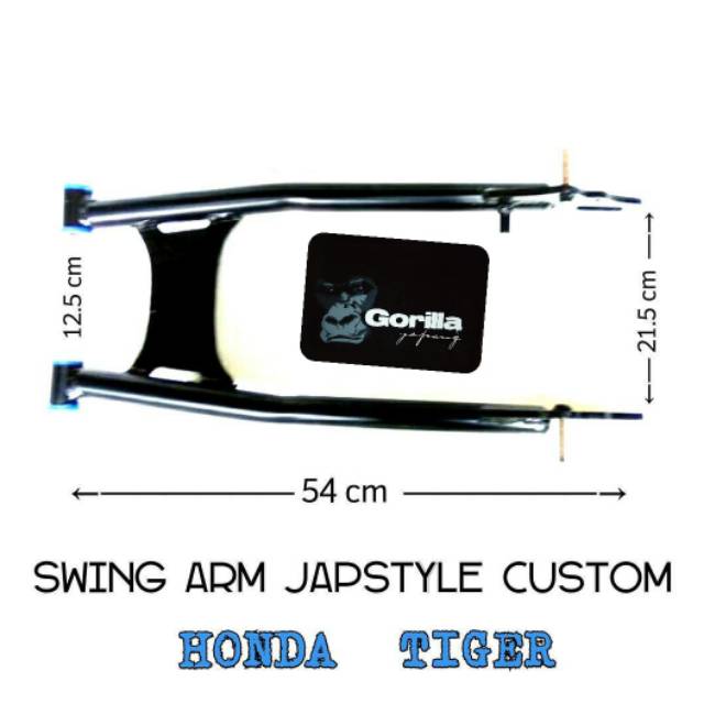 Arm custom japstyle bulat pnp tiger GL megapro