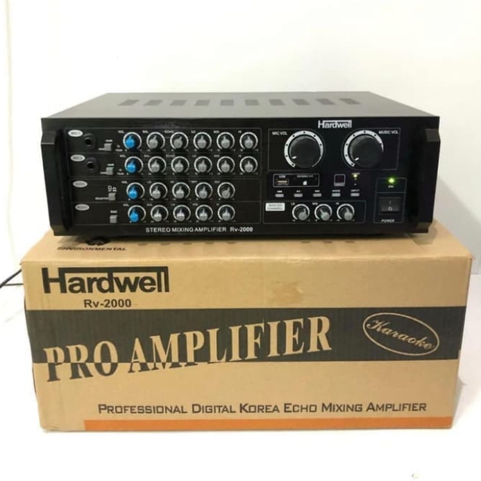 AMPLIFIER KARAOKE HARDWELL RV-2000 ORIGINAL KUALITAS,AMPLI TERBAIK
