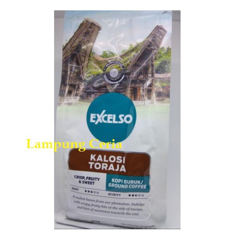 

Kopi Bubuk Exelso Kalosi Toraja Ground Coffee 200 gr