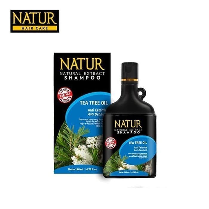 NATUR SHAMPO ANTI KETOMBE 270ML - SHAMPOO NATUR ANTI KETOMBE TEA TREE