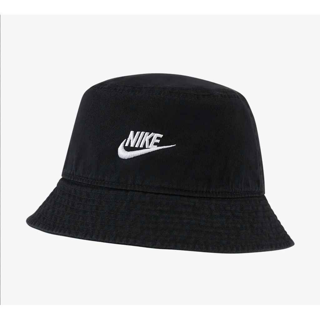 Nike NSW Bucket Futura Wash DC3967-010 Black Topi Original 100%