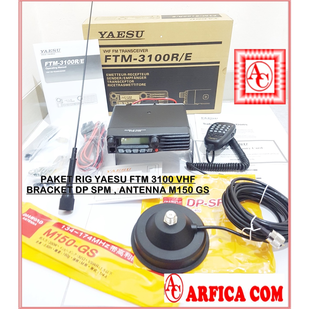 RADIO RIG YAESU FTM 3100 R/E FTM3100R FTM 3100R SET ANTENA M150 DP SPM