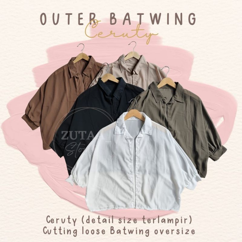 BASIC OUTER BATWING CERUTY OVERSIZE // LENGAN BALON VIRAL