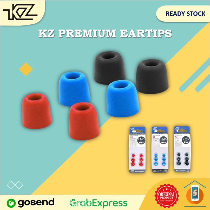 KZ Premium Eartips Memory Foam 3 Pairs (3 Pasang) Noise Isolating for KZ ZSN Pro X EDX ZST X