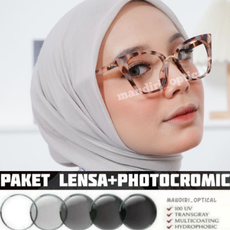 Kacamata fashion | kacamata wanita photocromic anti radiasi bisa request minus