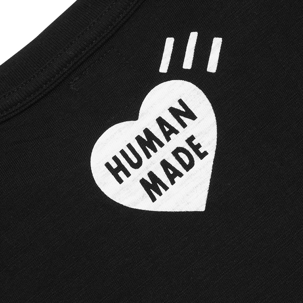 Human Made Colorful Heart Logo T-Shirt Black