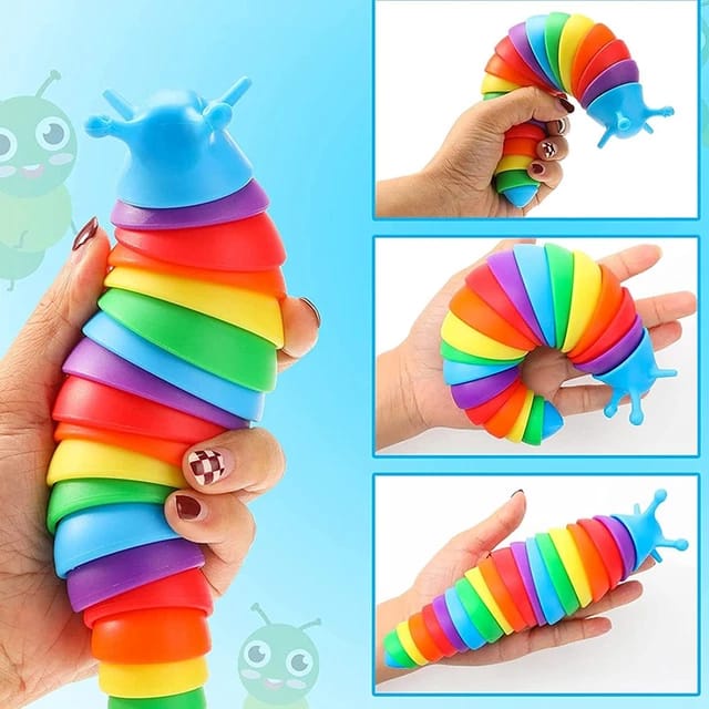 Mainan Squishy Siput Finger Slug / Mainan Anak Finger SLUG 3D / Mainan Ulat Motorik anak