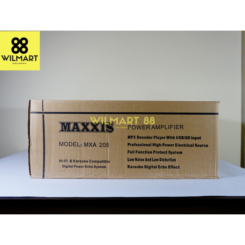 Maxxis MXA 205 | MXA-205 - Bluetooth &amp; USB - Hi-Fi Karaoke Compatible - Digital Power Echo System
