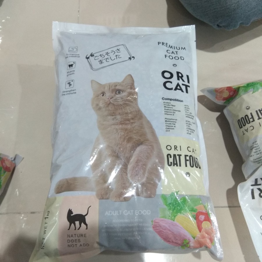 ORI CAT REPACK 1KG ADULT IKAN KOTAK