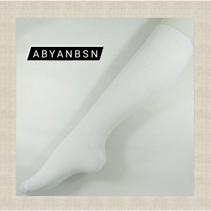 Kaos Kaki Salur Polos  putih/ Kaos Kaki Futsal