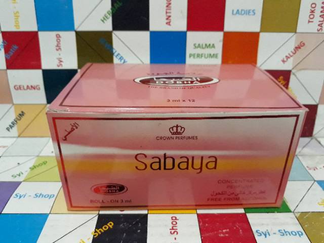 Parfum SABAYA Roll On Non Alkohol 3 ml DOBHA