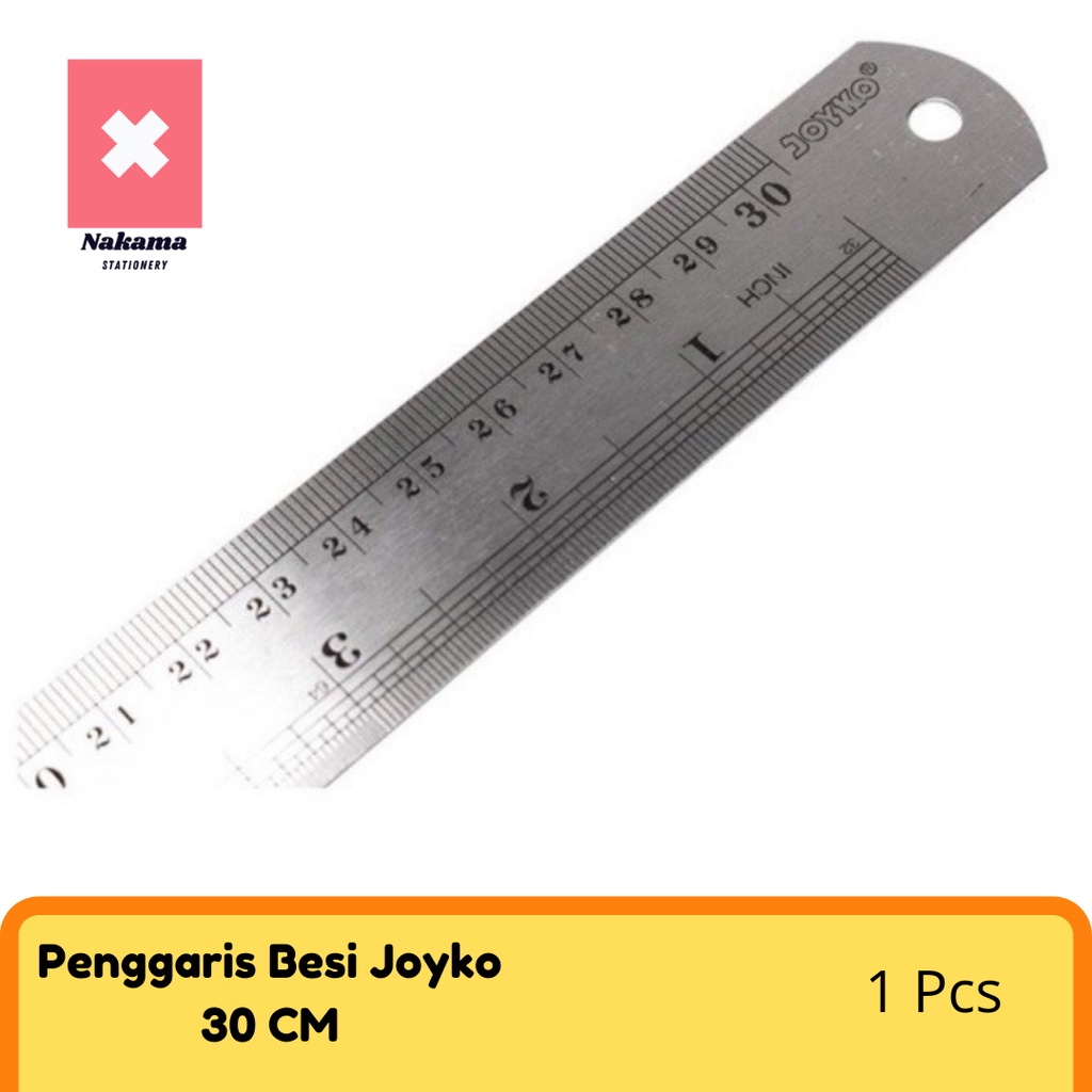 

Penggaris Besi 30cm Joyko Stainless Steel Ruler 30 cm JOYKO RL-ST30