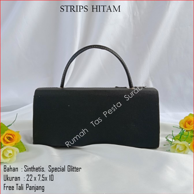 Tas Kecil,Tas Imut,Tas Kondangan,STRIPS HITAM