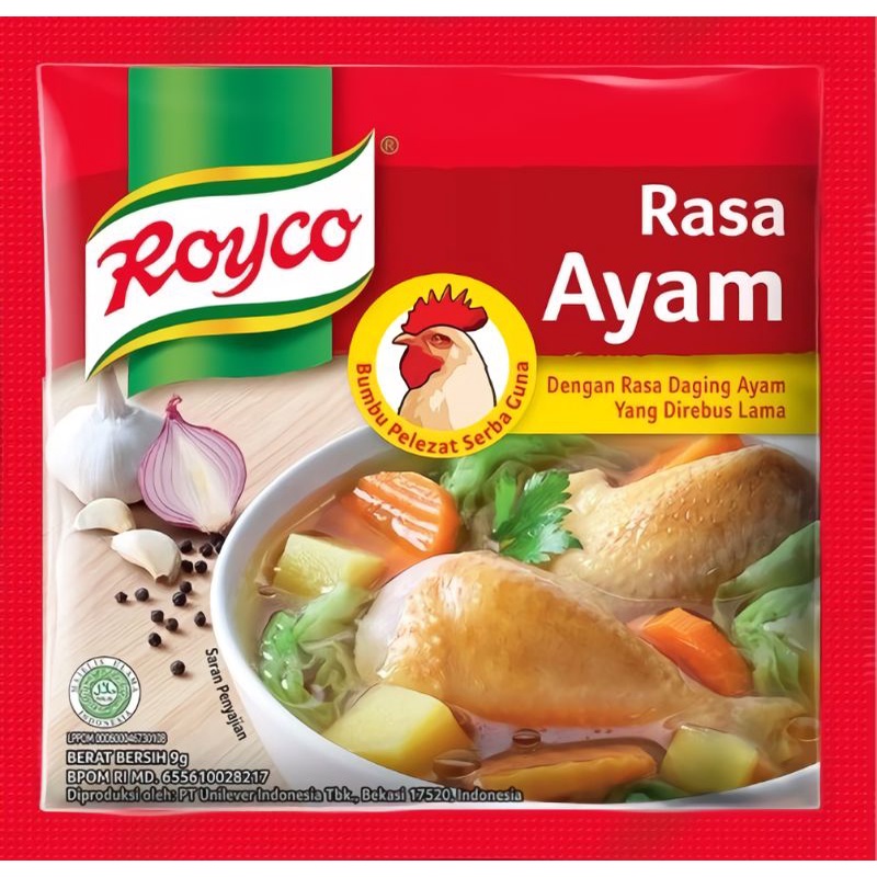 

Royco Bumbu Kaldu Rasa Ayam/Sapi Renceng Isi 12