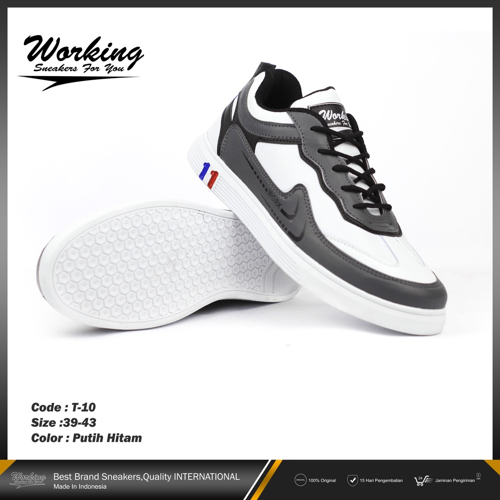 Working Snekers For You Sepatu Pria Import T-10