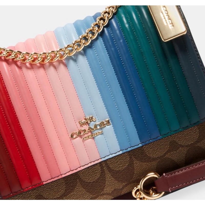 Coach Klare Crossbody In Signature Coated Canvas Rainbow (C1466)