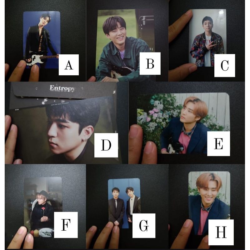 PHOTOCARD & POSTCARD DAY6 (REMEMBER US/ SG 19/ GRAVITY/ ENTROPY/ THE PRESENT/ HALLOWEEN)
