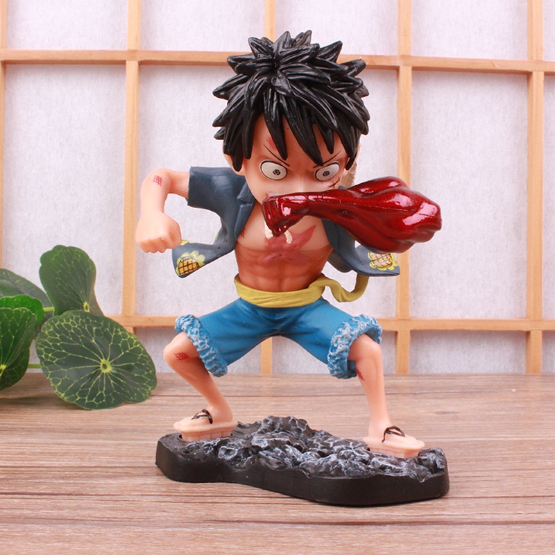 Mainan Action Figure Anime One Piece Luffy Topi Jerami Bahan PVC Ukuran 13cm Untuk Hadiah Anak