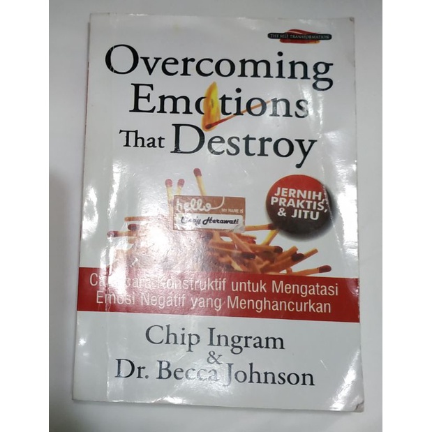 

Overcoming Emotions that Destroy by Chi Ingram n Dr Becca Johnson