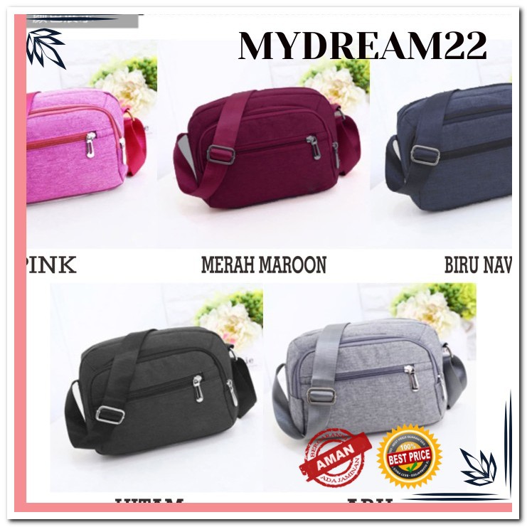 Tas Selempang Cewek Tas Samping Denim MD587