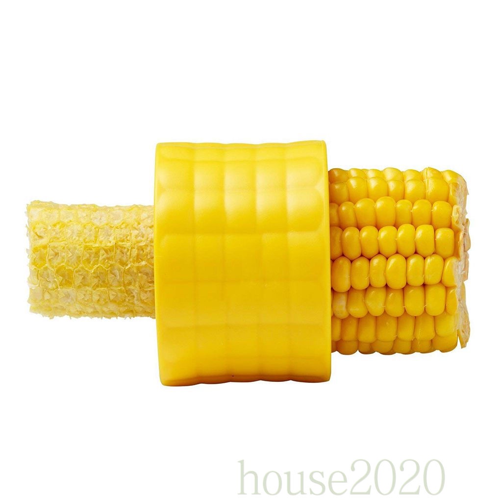 [HOUSE2020]Stainless Steel Corn Stripper Stripping Tool Corn Peeler Slicer Cutter Remover Serrated Blade Non-Slip Grip