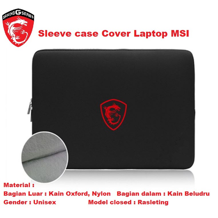 Sleeve case Cover Laptop sarung notebook MSI terbaru