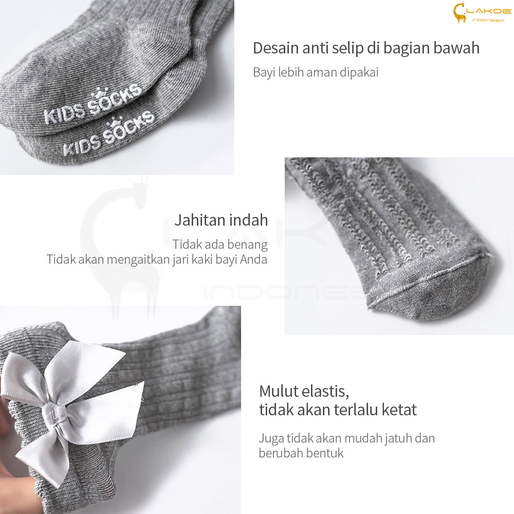 LAKOE Kaos Kaki anak Bayi / Kaus kaki Panjang bayi Perempuan