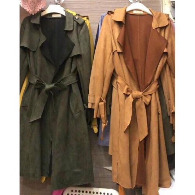 Long Coat Jaket Panjang/ Blazer Wanita Panjang / Coat Suede Premium Termurah