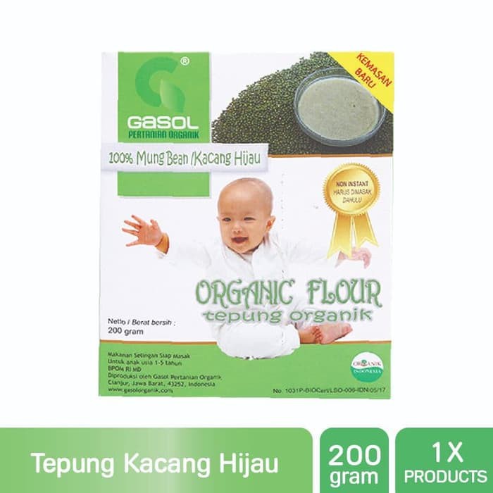 Gasol Tepung Organik 200gr / Makanan MPASI