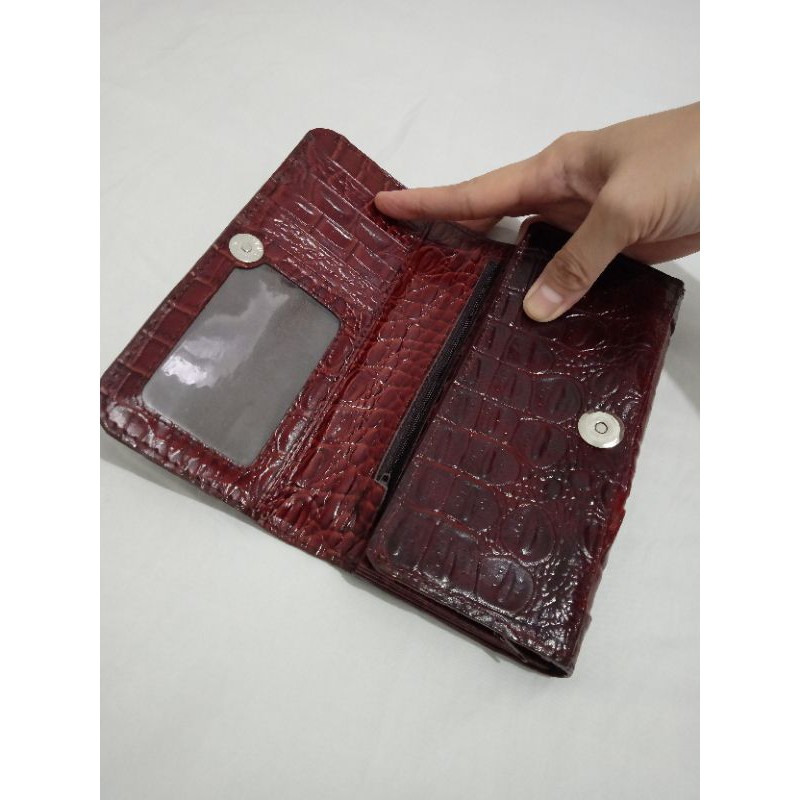 Preloved dompet kulit buaya