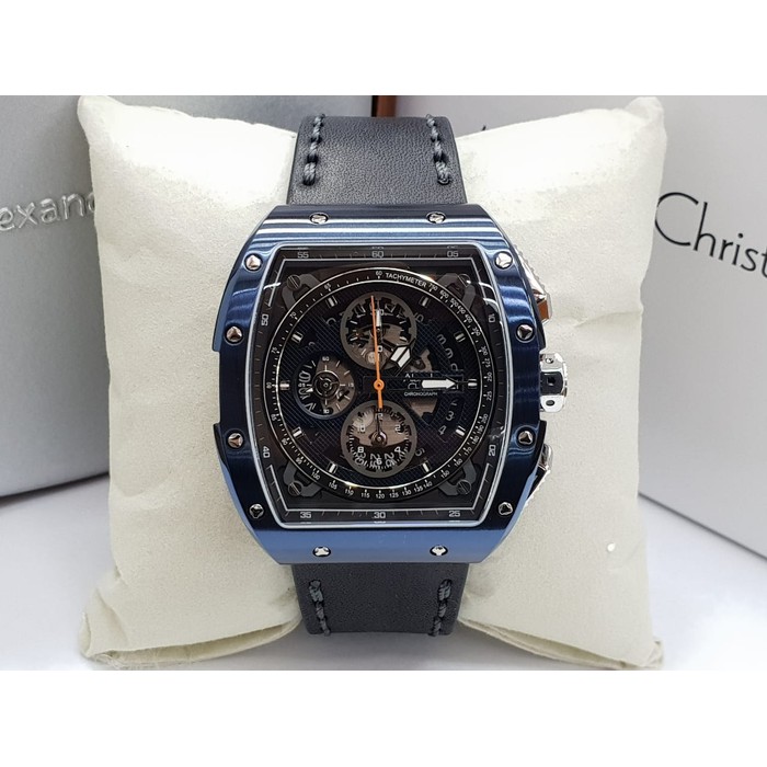 Jam Tangan Pria Alexandre Christie AC 6411MC HITAM BIRU
