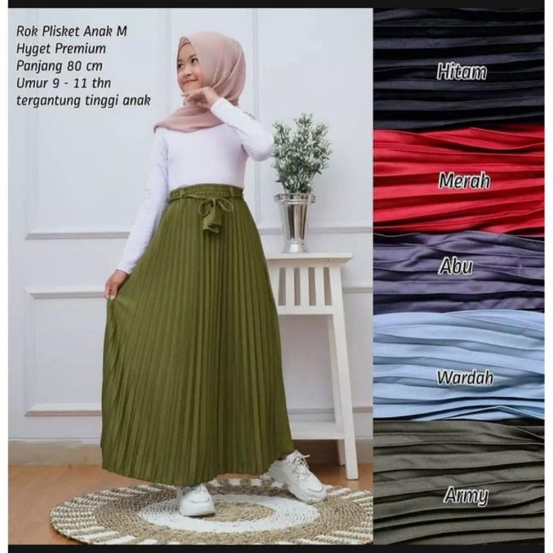 ROK  ANAK 4-13 TAHUN / ROK ANAK PLISKET / THE CHIL PLISKET SKIRT / ROK PLISKET KLOK TALI LONCENG / ROK PLISKET KLOK  ANAK TANGGUNG / PLISKET ANAK TANGGUNG / ROK KLOK ANAK ANAK